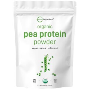 Discover Micro Ingredients Organic Pea Protein, a premium imported vegan powder, available at Curat Cart for a natural protein boost.