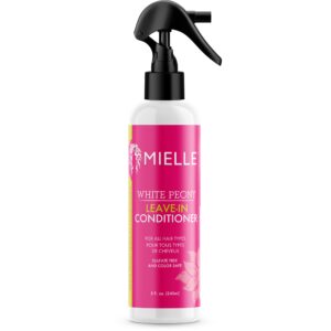 Mielle Organics White Peony Leave-In Conditioner, a premium imported product for all hair types, available at Curat Cart.