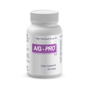 Discover Miller Pharmacal A/G Pro Tablets, a 100% genuine dietary supplement with 180 tablets for your health.