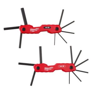 Discover the Milwaukee Electric Folding HEX Key Set, a 100% genuine tool for versatility and durability in your projects.