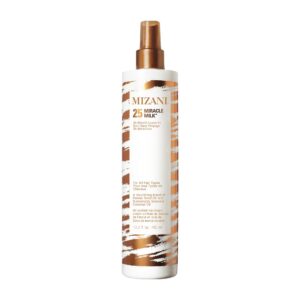 100% authentic Mizani Miracle Milk Leave-In Conditioner, 400 ml, perfect for all hair types, nourishing blend for healthy hair.