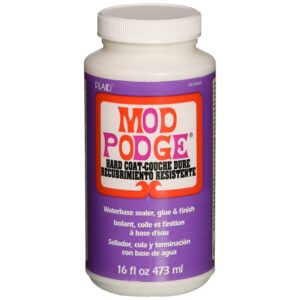 Discover the premium imported Mod Podge Hard Coat, a versatile waterbase sealer, glue, and finish available at Curat Cart.