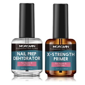 Discover the premium Morovan Nail Prep Dehydrate Primer, an international favorite for acrylic and UV gels, available at Curat Cart.