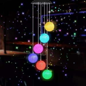 Illuminate your space with the premium imported MorTime LED Solar Wind Chime, featuring vibrant colors for a magical ambiance. Curat Cart.