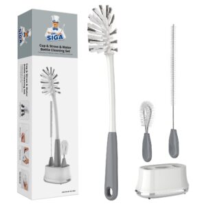 Discover the MR.SIGA Water Bottle Brush Set, a premium imported cleaning solution for bottles and straws, available at Curat Cart.