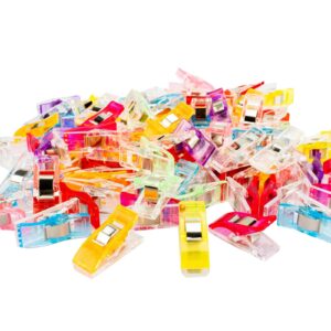 Premium imported multipurpose sewing clips pack, featuring a colorful assortment. Perfect for all your sewing needs. Available at Curat Cart.