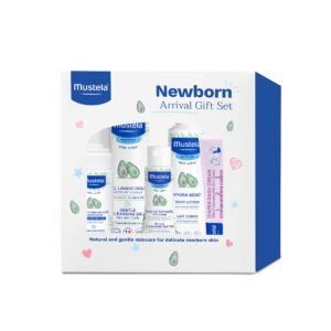 Mustela Newborn Gift Set offers premium imported skincare essentials for delicate newborn skin. Available at Curat Cart.