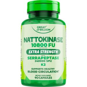 Discover the premium imported Nattokinase Vitamin K2 Serrapeptase at Curat Cart, supporting healthy blood circulation with extra strength.