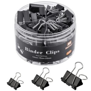 Premium imported NEEWAY binder clips in assorted sizes, perfect for organization and office use. Available at Curat Cart.