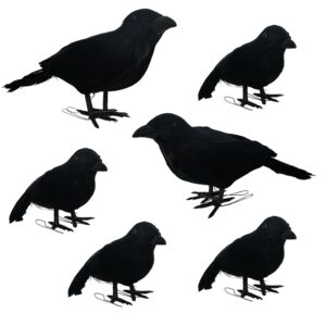 Premium imported NEROSUN Black Feathered Crows add a striking touch to your decor. Available at Curat Cart.