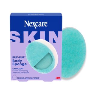 Nexcare Exfoliating Body Sponge offers a premium imported experience for clean, refreshed skin. Available at Curat Cart.