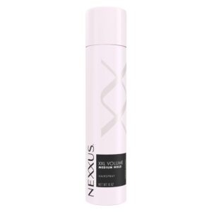 Authentic Nexxus XXL Volume Hairspray, 10 oz, delivers medium hold for voluminous hairstyles. Elevate your hair game today.