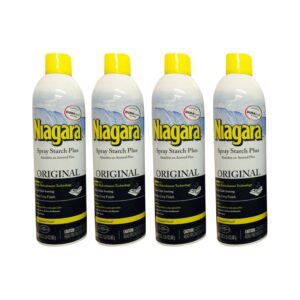 Niagara Spray Starch Crisp Finish, a premium imported product from Curat Cart, ensures crisp and flawless ironing results.