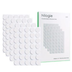 Nilogie Clear Double Sided Sticky Dots offer premium imported adhesive solutions. Available at Curat Cart for seamless crafting.