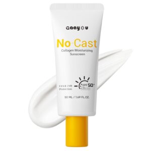 Discover the premium imported Moisturizing Sunscreen SPF50 Collagen, offering UVA/UVB protection. Available at Curat Cart.