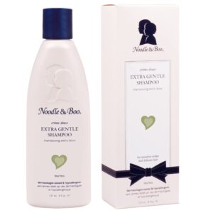 100% Genuine Noodle & Boo Extra Gentle Baby Shampoo, perfect for sensitive scalps, tear-free formula.