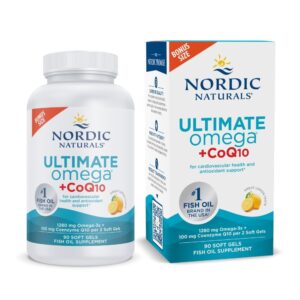 Discover 100% genuine Nordic Naturals Ultimate Omega CoQ10, promoting cardiovascular health with premium fish oil.
