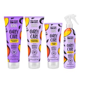 Explore Not Your Mother's Curly Care, a premium imported hair care set featuring mango butter for kids, available at Curat Cart.
