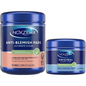 Noxzema Anti-Blemish Pads, a premium import, clears and prevents breakouts for smooth skin. Available at Curat Cart.