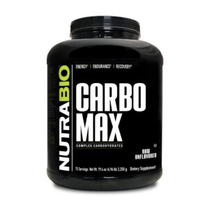 NutraBio CarboMax Maltodextrin Powder, a premium import for energy and recovery, available at Curat Cart.
