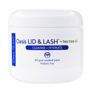 Discover Oasis Eyelid Cleanser Wipes, a premium imported solution with tea tree oil for cleansing and hydrating. Available at Curat Cart.