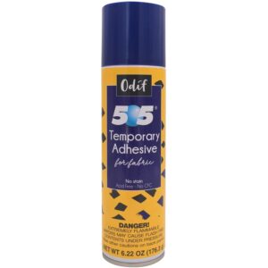 Odif Spray and Fix Adhesive, a premium imported temporary adhesive for fabric, available at Curat Cart. Perfect for versatile projects.