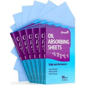 Authentic oil absorbing sheets for face, super absorbent and makeup friendly, perfect for on-the-go touch-ups.