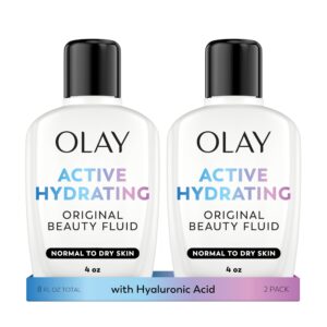 Discover Olay Active Hydrating Beauty Fluid, a premium imported solution for normal to dry skin. Available now at Curat Cart.