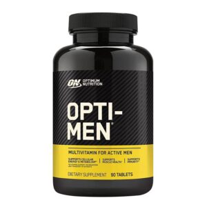 Optimum Nutrition's Opti-Men multivitamin offers premium imported support for active men’s wellness, available at Curat Cart.