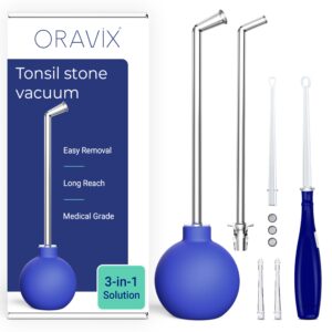 Discover the premium Oravix Tonsil Stone Remover Vacuum, designed for easy, effective tonsil stone removal. Available at Curat Cart.