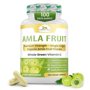 Discover Organic Veda Amla Capsules, a premium imported supplement for healthy skin, hair, and nails. Available at Curat Cart.
