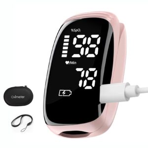 Discover the premium imported fingertip pulse oximeter, providing accurate readings for health monitoring. Available at Curat Cart.
