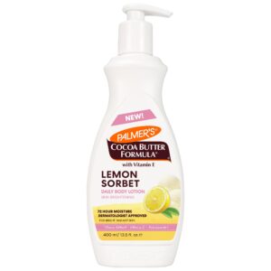Palmer's Cocoa Butter Body Lotion, a premium import, offers 72-hour moisture with Vitamin E for radiant skin. Available at Curat Cart.