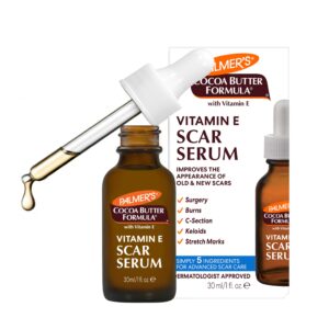 Palmer's Cocoa Butter Scar Serum, a premium import, enhances scar appearance. Available at Curat Cart for advanced skincare.
