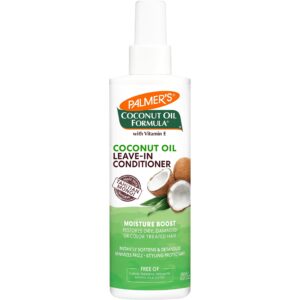 Authentic Palmer's Coconut Oil Leave-In Conditioner Spray for moisture boost, restores dry, damaged hair. 100% genuine product.