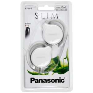 100% genuine Panasonic Slim Headphones, designed for quality sound and comfort, perfect for your iPod and MP3 devices.