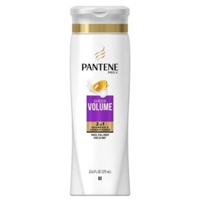 Experience Pantene Pro-V 2 in 1 Shampoo, a premium import for sheer volume and luxurious hair, available at Curat Cart.
