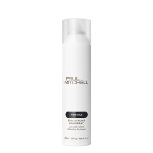 Discover the premium imported Paul Mitchell Stay Strong Hairspray for firm hold and humidity resistance at Curat Cart.