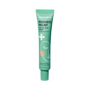 Peach Slices Redness Relief Serum features azelaic acid for redness reduction. Experience this premium import available at Curat Cart.