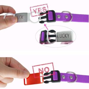 Premium imported Personalized Silent Slide On ID Tags, perfect for stylish identification. Available at Curat Cart.