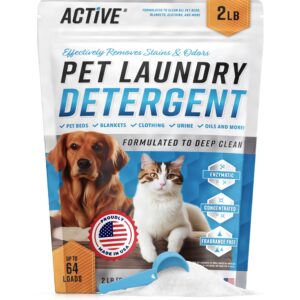 Premium imported Pet Laundry Detergent effectively removes odors and stains. Available at Curat Cart for a deep clean.