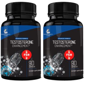 Premium imported Testosterone Booster Enhancement capsules in sleek bottles. Boost your vitality with Curat Cart's exclusive selection.