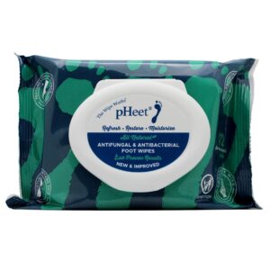 Discover premium imported pHeet Foot Wipes, offering antifungal and antibacterial benefits. Available at Curat Cart.