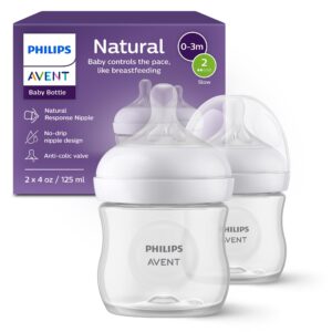 Philips Avent Natural Baby Bottles offer a premium imported design, mimicking breastfeeding for infants. Available at Curat Cart.