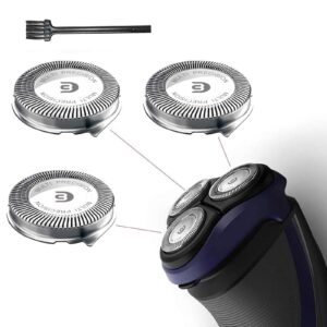 Authentic Philips Norelco SH30 replacement heads for a clean shave. Includes three precision blades and cleaning brush.