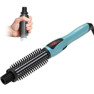 Experience the PHOEBE Curling Iron Brush, a premium import for effortless styling, exclusively at Curat Cart.