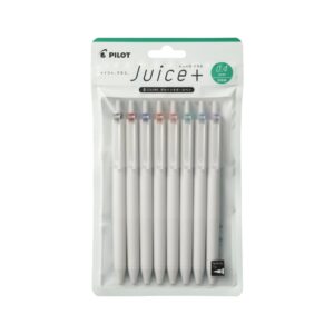 Discover the premium imported Pilot Gel Ballpoint Pen Juice Plus set with 8 vibrant colors, exclusively at Curat Cart.