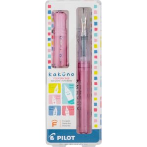 Discover the premium imported PILOT Kakuno Fountain Pen in stylish pink, an international favorite available at Curat Cart.