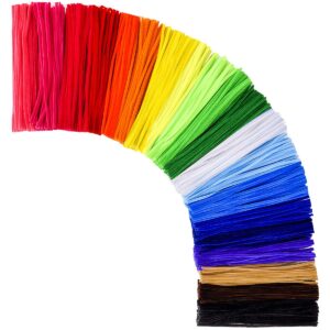 Vibrant collection of premium imported Pipe Cleaners Chenille Stems, perfect for crafting and DIY projects. Available at Curat Cart.