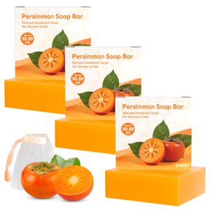 Discover the premium imported PNNP Persimmon Soap Bar, a natural deodorant for women and men, available at Curat Cart.